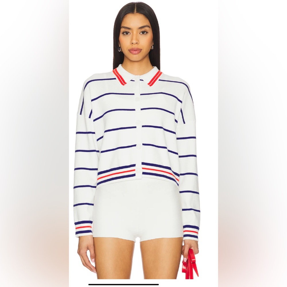Central Park West Nautical Stripe Polo Size XS - NWT